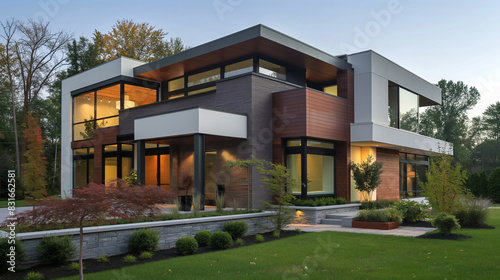modern home front elevation exterior architecture design concept  © Ali