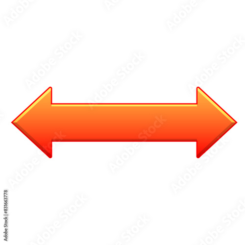 グラフィック素材「矢印・互換性赤」