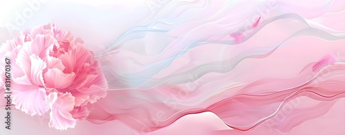 pink carnation flower illustration