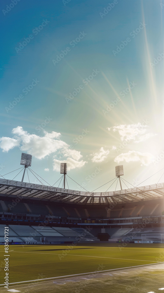 custom made wallpaper toronto digitalEmpty Sports Stadium at Sunset