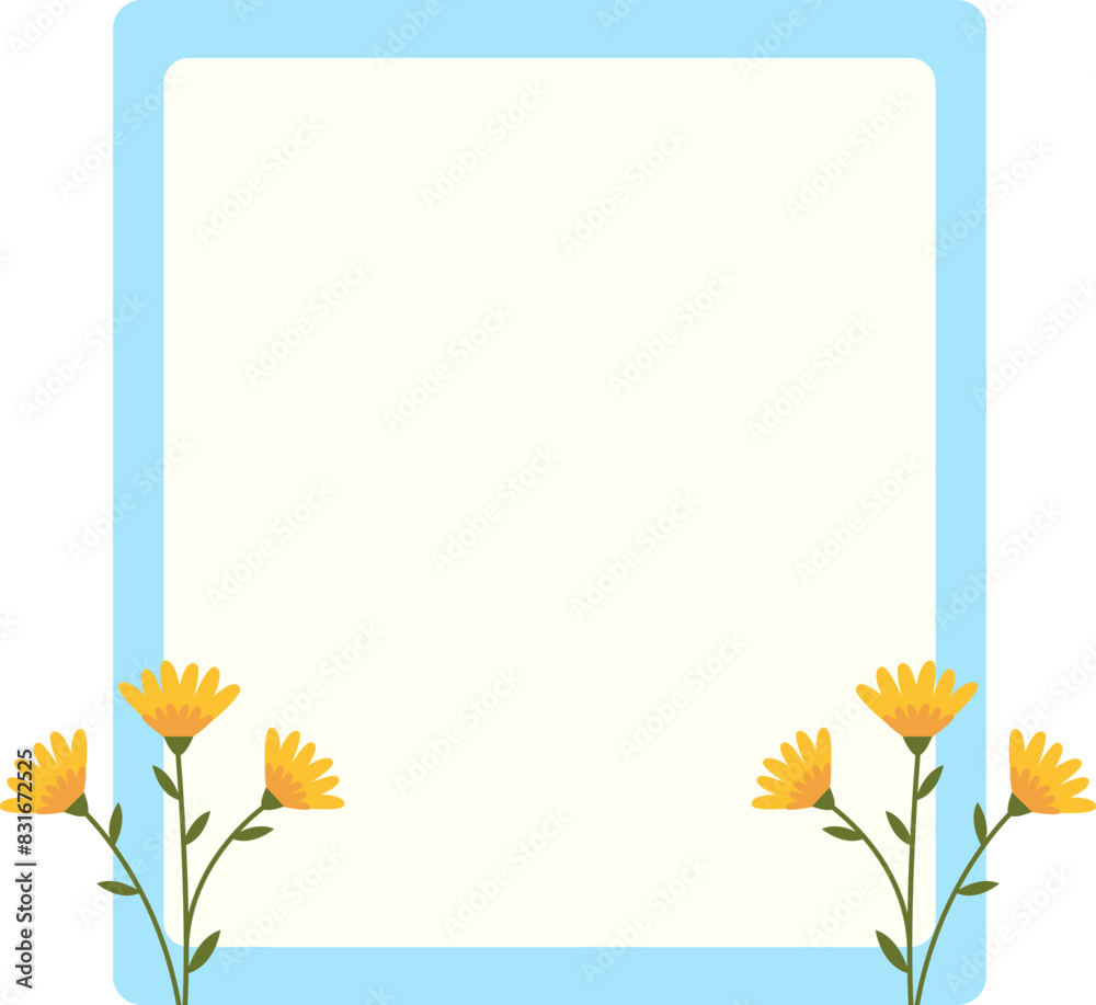 Obraz premium Floral Planner Note