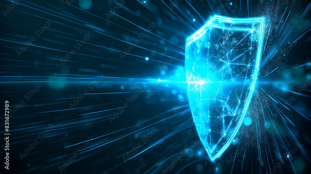 secure shield abstract background with sparks secure shield abstract background with sparks