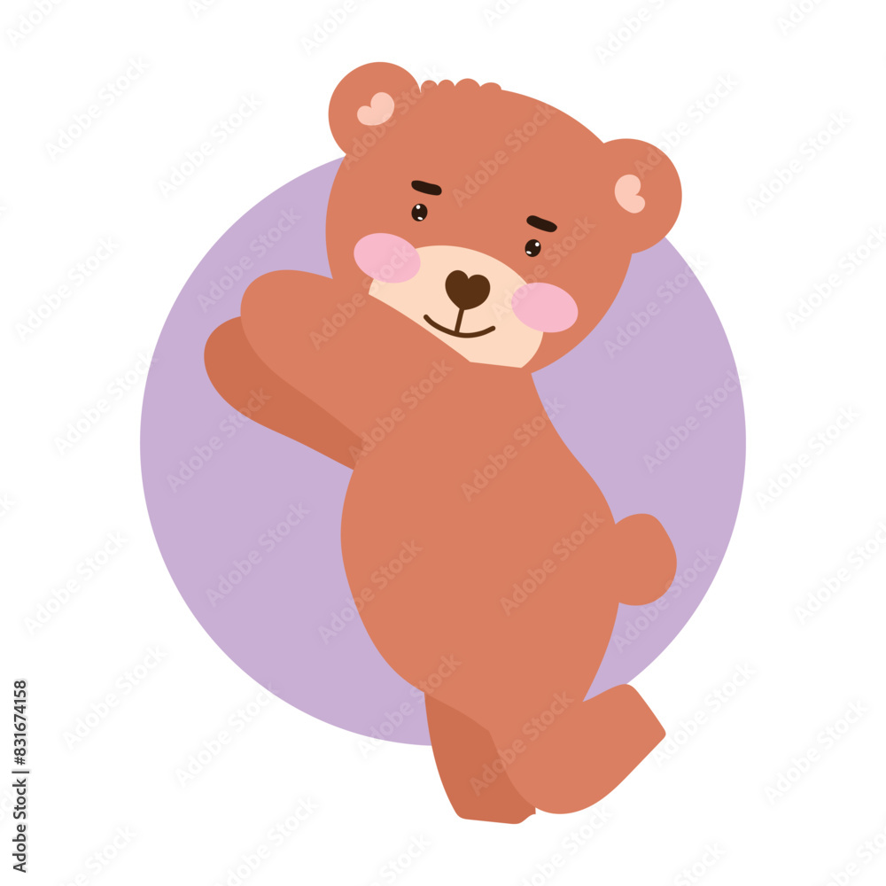 baby bear pose variant gesture. element stock design baby bear pose variant gesture. element stock design