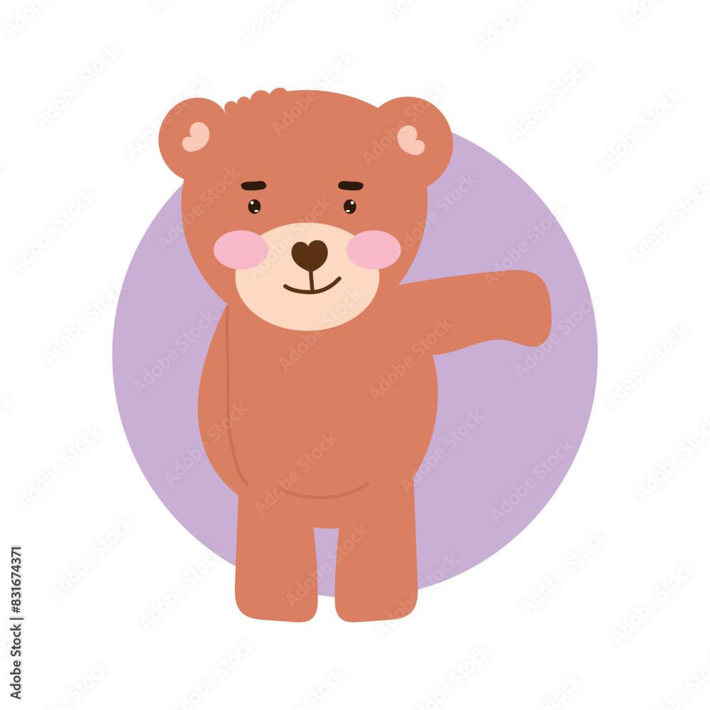 baby bear pose variant gesture. element stock design baby bear pose variant gesture. element stock design