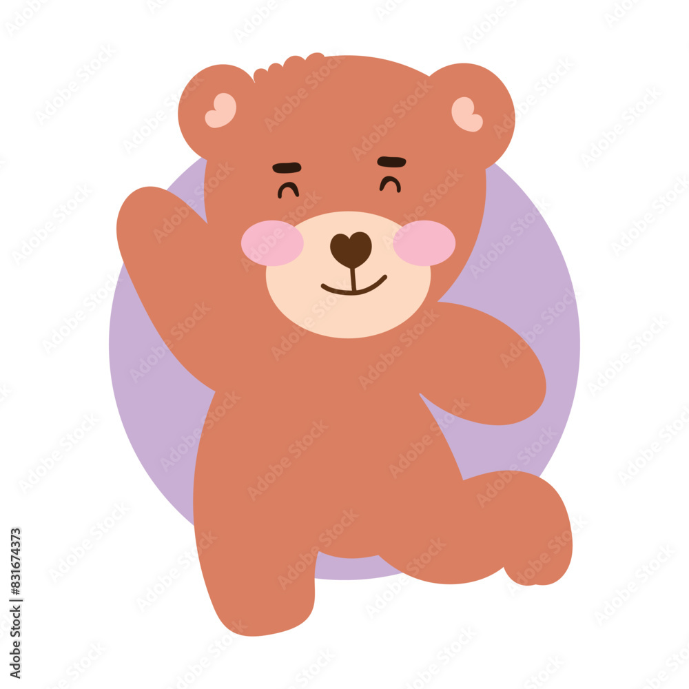 baby bear pose variant gesture. element stock design baby bear pose variant gesture. element stock design