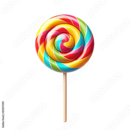Lollipop candy isolated on transparent background © harkani