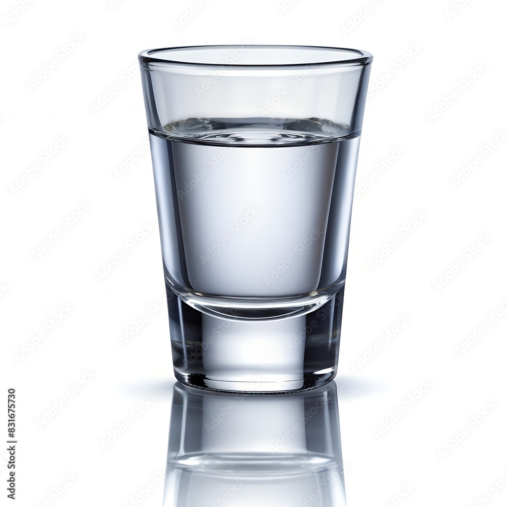vodka in shot glasses isolated white background vodka in shot glasses isolated white background