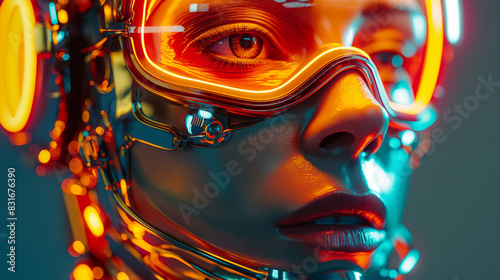 futuristic woman time or space traveler © Matt