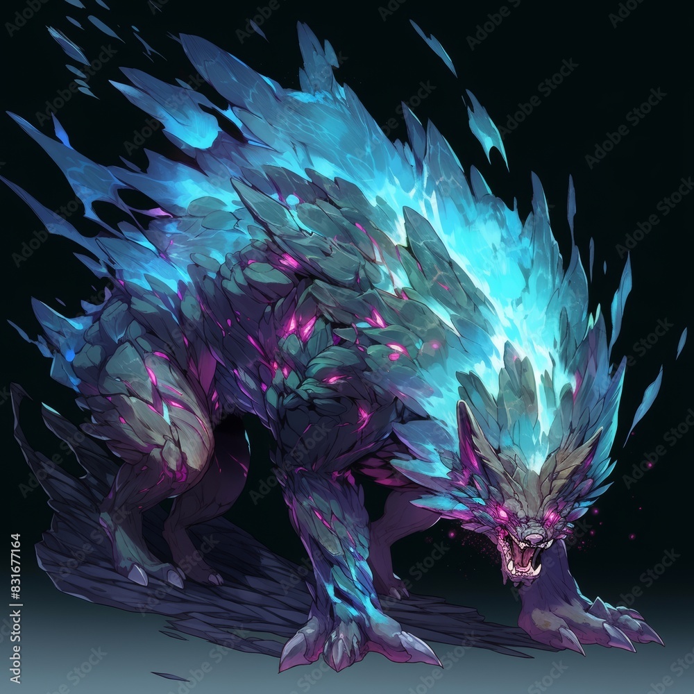 Obraz premium Elemental Monster illustration art