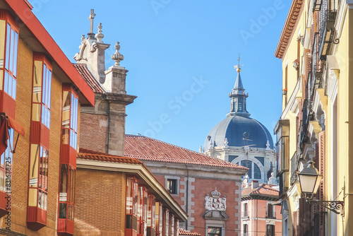 Architecture in the streets of Madrid, Spain.