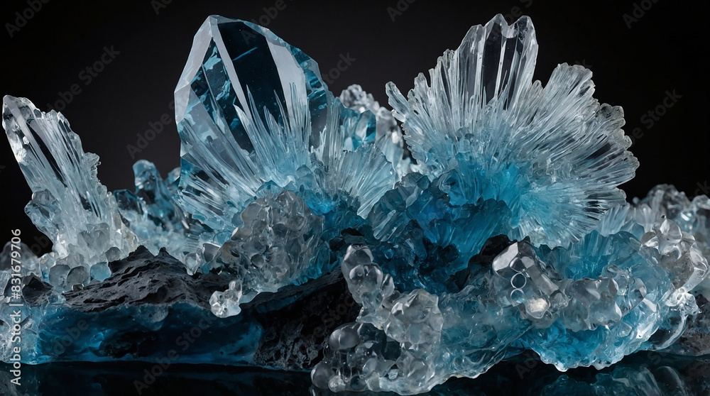Obraz premium natural elements, particularly pure water, influence the formation and characteristics of glass