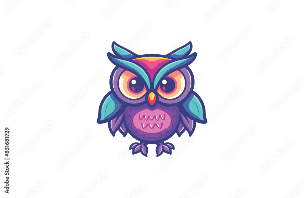 Owl logo design template vector illustration Owl logo design template vector illustration