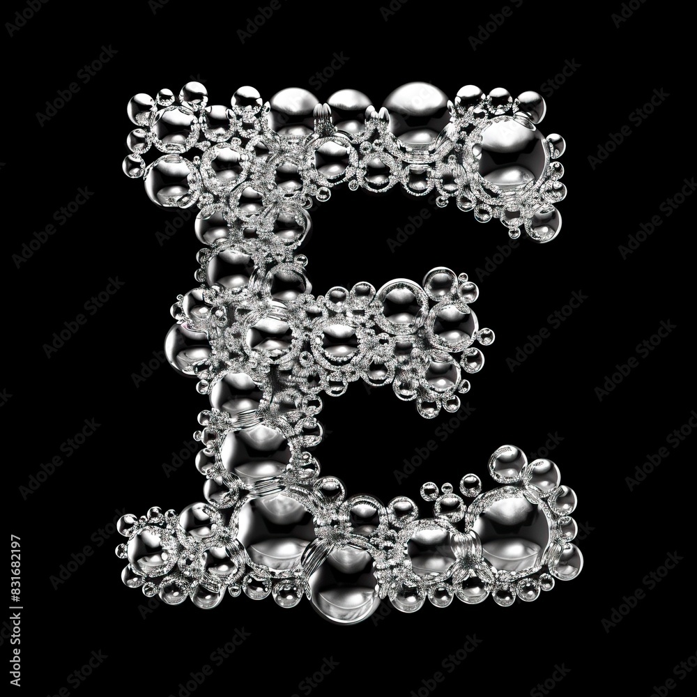 Bubble font of letter Bubble font of letter