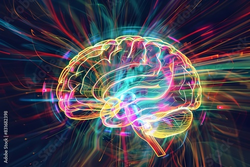 Illuminated Brain A Captivating Visualization of Cognitive Processes