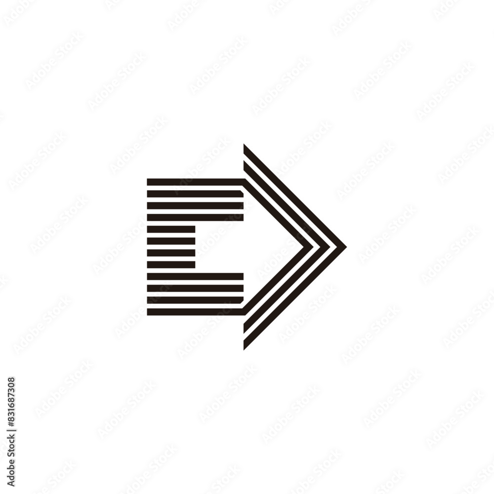 right arrows atripes negative space logo vector right arrows atripes negative space logo vector