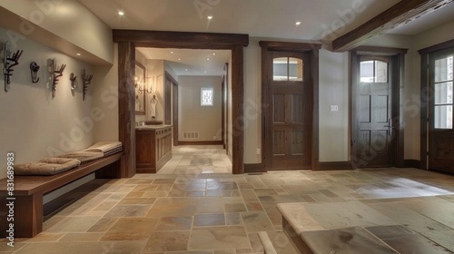 Luxury Interior Contemporary Home Mud Room foyer in house