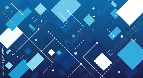 四角や線などで構成した幾何学的な背景素材