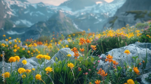 Through the lens of the camera, the mountain herbs emerge as beacons of resilience, their vibrant hues a testament to the untamed beauty of the alpine landscape.