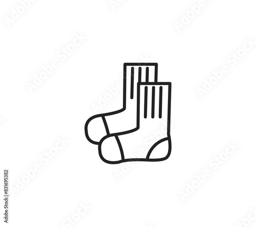 シンプルな靴下のイラスト