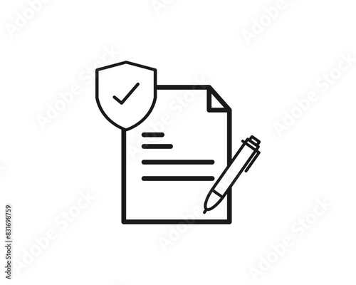 Estate law icon vector symbol design illustration