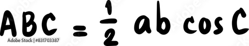 trigonometry math sin cos tan sec cosec cot handwritten