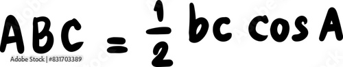 trigonometry math sin cos tan sec cosec cot handwritten