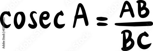 trigonometry math sin cos tan sec cosec cot handwritten