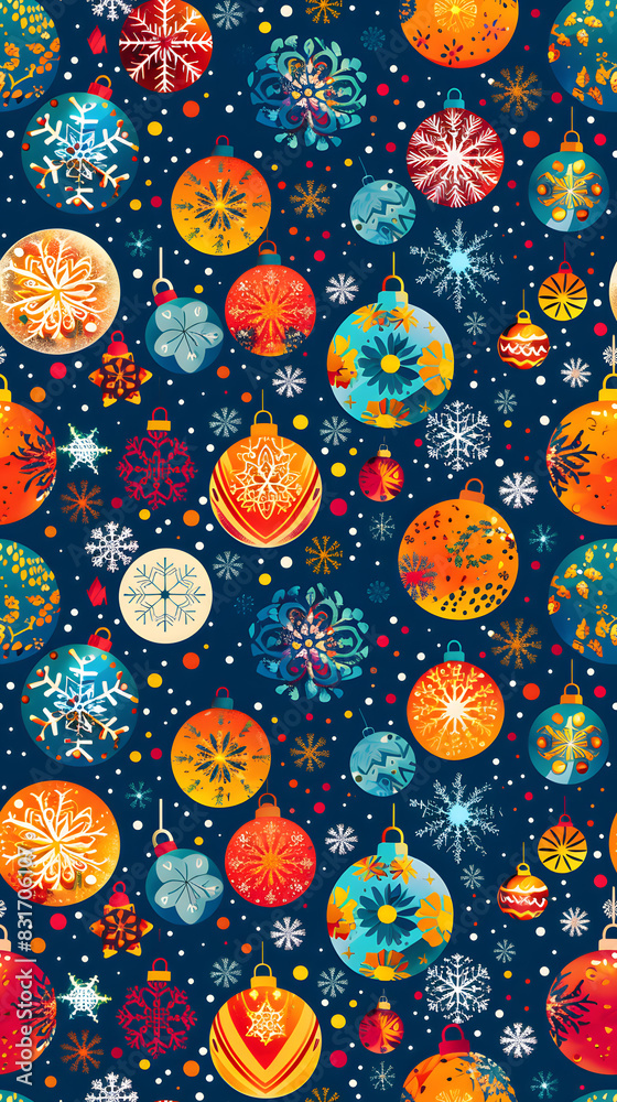 Seamless pattern of Christmas images Seamless pattern of Christmas images