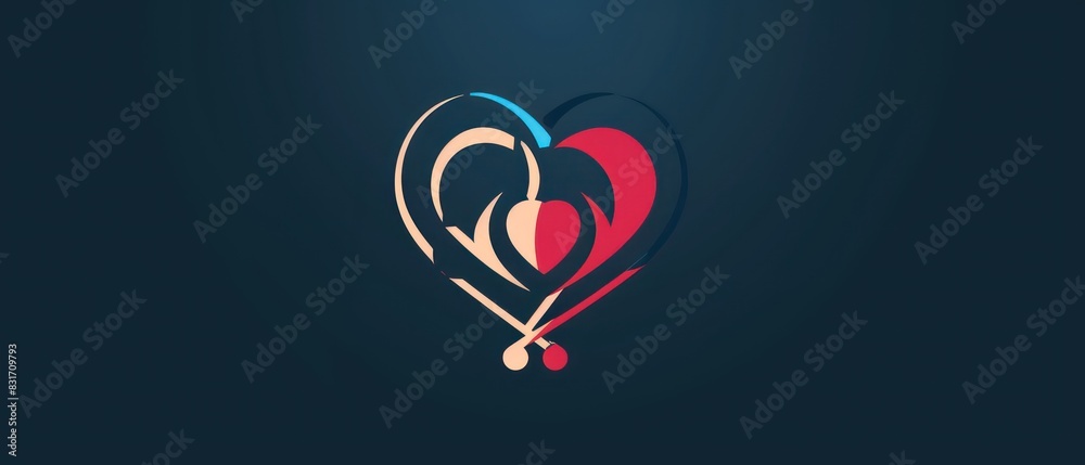 logo design illustration for a medical entity with a abstract illustration and clean shapes logo design illustration for a medical entity with a abstract illustration and clean shapes