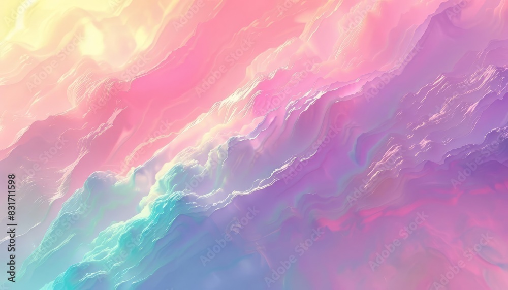 serene abstract pastel gradient background with subtle light reflections digital illustration