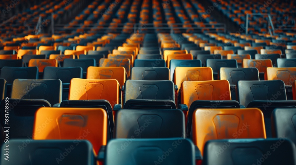 Obraz premium Empty Stadium Seating