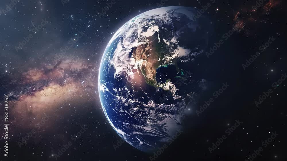 Close up of earth in space Close up of earth in space