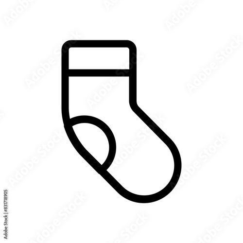 School Sock Education line icon