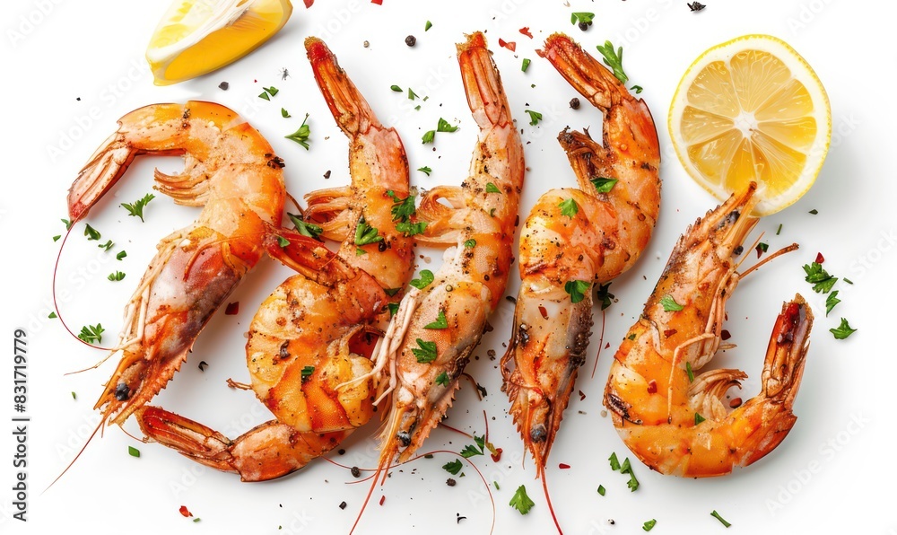 fried shrimps wallpaper with a professional setting and top view fried shrimps wallpaper with a professional setting and top view