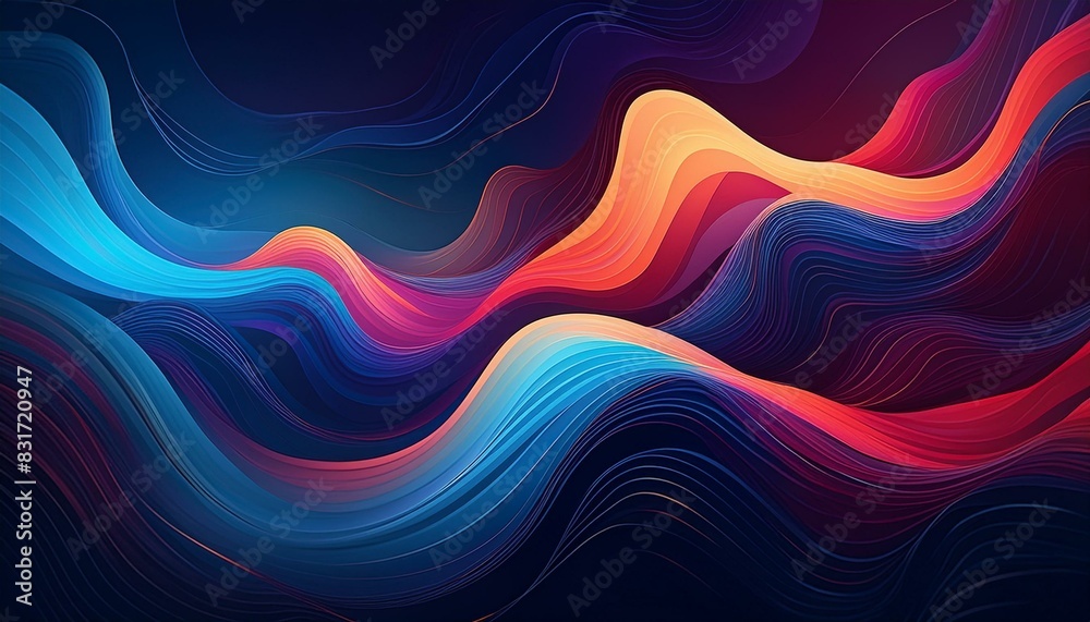 High-contrast abstract shapes representing market trends, with bold lines and dynamic movement High-contrast abstract shapes representing market trends, with bold lines and dynamic movement