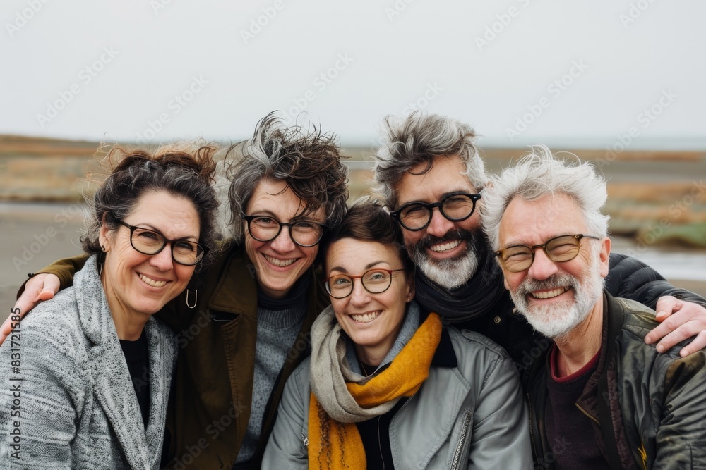 Group of friends having fun together on the beach. Friendship and lifestyle concept. Group of friends having fun together on the beach. Friendship and lifestyle concept.