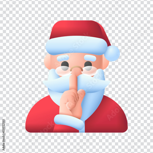 Secret santa vector icon design in eps 10