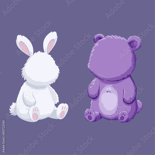 purple toy teddy bears