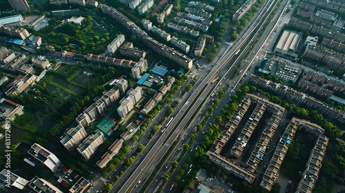 road and the city in china.