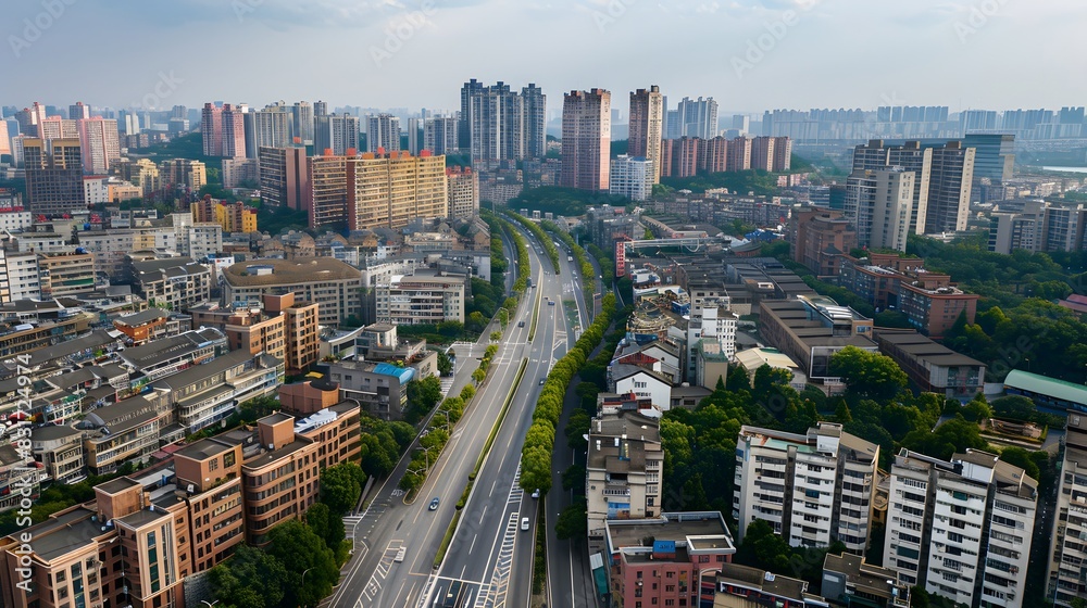 road and the city in china.
