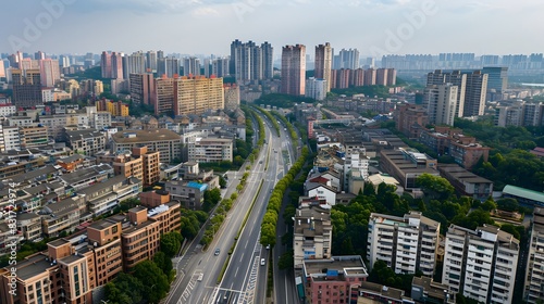 road and the city in china. © asma
