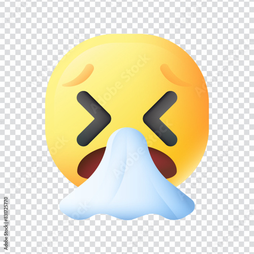 Sneezing vector icon design in eps 10