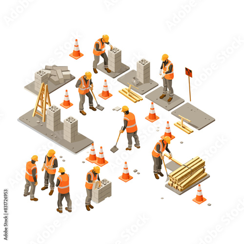 crane is shown lifting a block into place on a structure that resembles a webpage layout