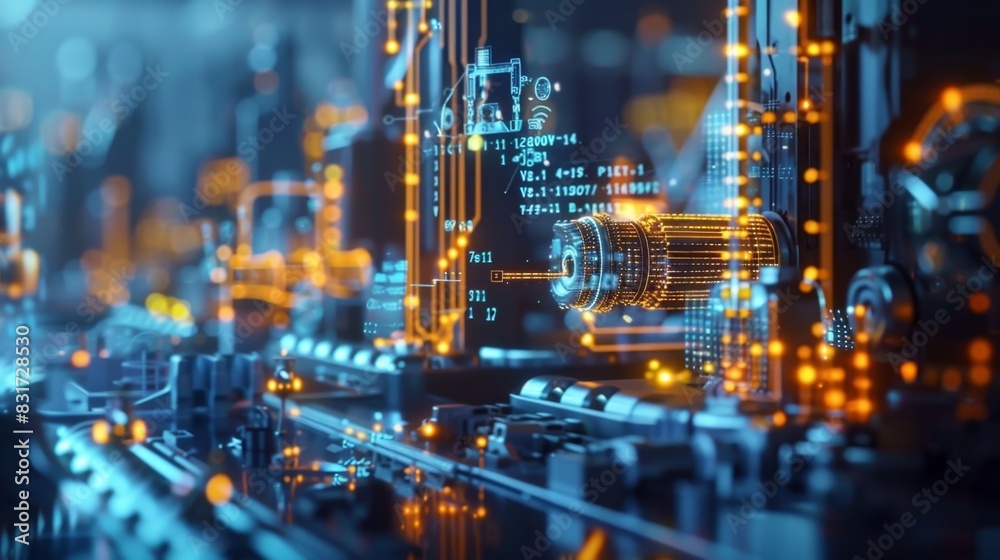 An advanced production scheduling system powered by AI and data analytics helps factories to optimize their production flow by forecasting and adjusting for potential bottlenecks and An advanced production scheduling system powered by AI and data analytics helps factories to optimize their production flow by forecasting and adjusting for potential bottlenecks and