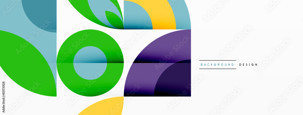 Circles and petals. Geometric beautiful abstract minimal template for Wallpaper, Banner, Background, Card, Book Illustration, landing page Circles and petals. Geometric beautiful abstract minimal template for Wallpaper, Banner, Background, Card, Book Illustration, landing page