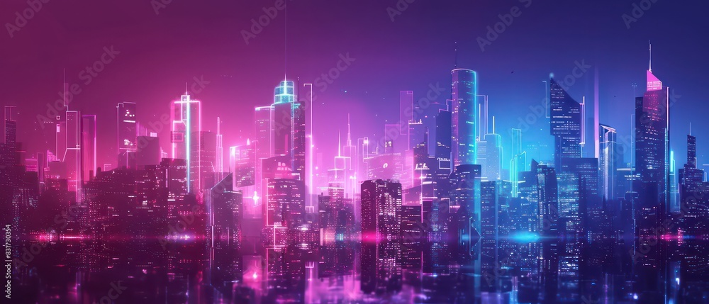 high tech and futuristic low angle illustration of a urban cityscape with modern architecture, amazing perspective and neon light effects high tech and futuristic low angle illustration of a urban cityscape with modern architecture, amazing perspective and neon light effects
