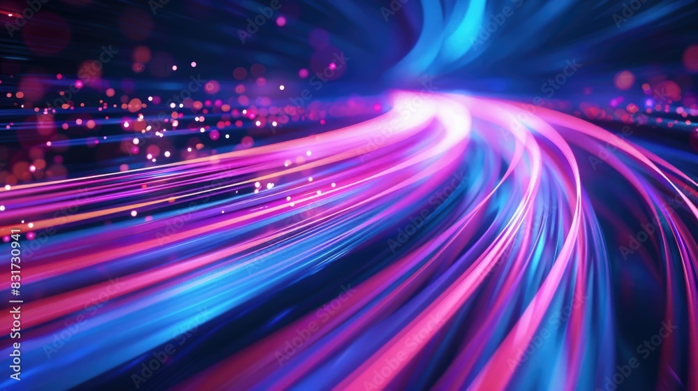 abstract futuristic background with pink blue glowing neon moving high speed wave lines and bokeh lights. Data transfer concept Fantastic wallpaper abstract futuristic background with pink blue glowing neon moving high speed wave lines and bokeh lights. Data transfer concept Fantastic wallpaper