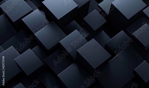 abstract geometric cube wallpaper, modern and tridimensional 