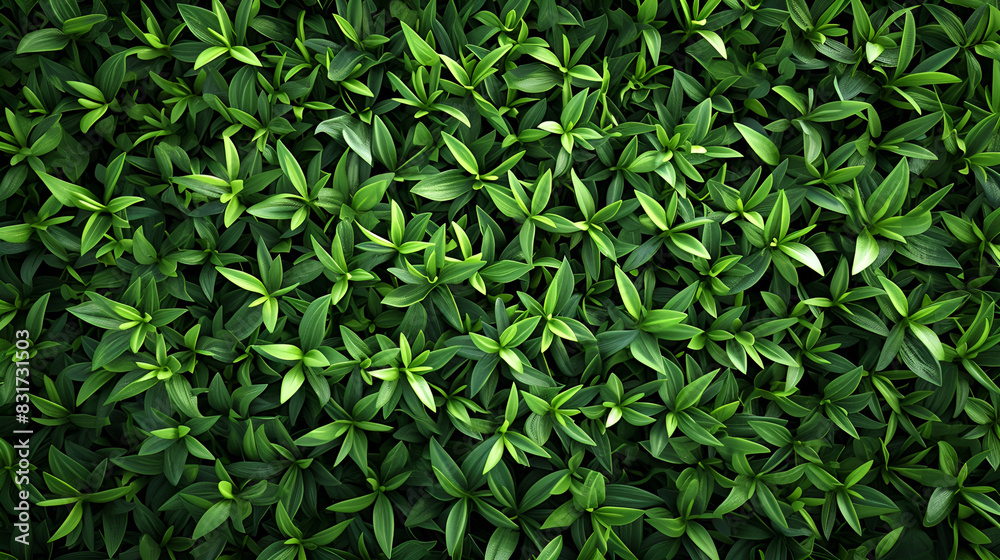 Lush Foliage Background with Dense Green Leaves Lush Foliage Background with Dense Green Leaves