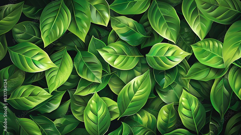Background of green plants ,generative ai